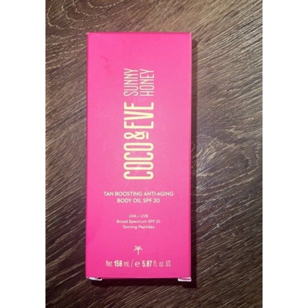 COCO & EVE Sunny Honey Tan Boosting Anti-Aging Body Oil SPF 20 Tanning Peptides